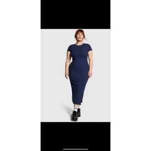 Victoria Secret's PINK NWT navy midi/maxi dress size Large, NWT